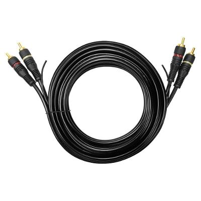 Cabo De Audio Evus C-018 2 Rca Macho X 2 Rca Macho Gold - 3m