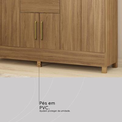 Guarda Roupa Casal 8 Portas E 2 Gavetas Paranaguá Amêndola Touch