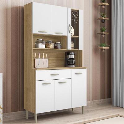 Armário De Cozinha Compacta 6 Portas 1 Gaveta Golden Freijó-supremo