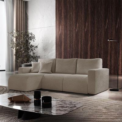 Sofá Living 90cm + 90cm Mais Chaise Esquerdo Meu Sofá Online B002 Veludo Capuccino