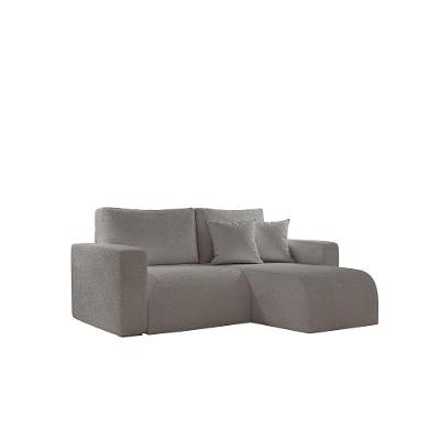 Sofá Living 120cm Chaise 90cm Lado Direito Meu Sofá Online B026 Veludo Prata