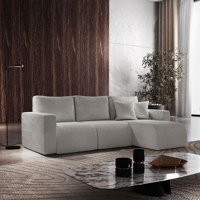 Sofá Living 90cm + 90cm Com Chaise Direito Meu Sofá Online B026 Veludo Prata