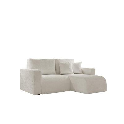 Sofá Living 120cm Chaise 90cm Lado Direito Meu Sofá Online A302 Linho Branco