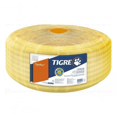 Eletroduto Corrugado 3/4'' 50mts Antichama Amarelo Tigre