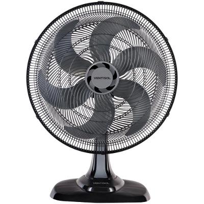 Ventilador Osc Mesa Turbo 6 50cm 6 Pás - 220v - Preto-prata