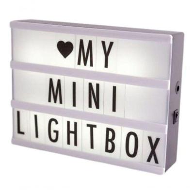 Luminaria Painel Letreiro Light Box A5 96 Letras-números