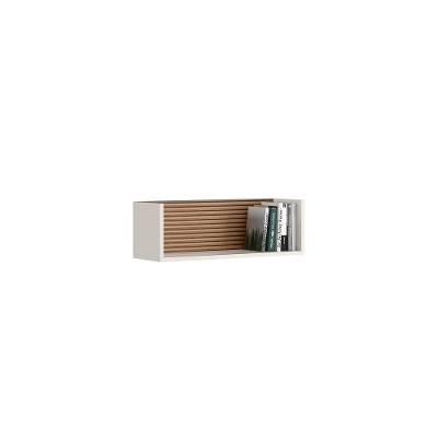 Conjunto Demadero 2 Nichos Off White Crist/ripado Madeira Off White Crist/ripado Madeira