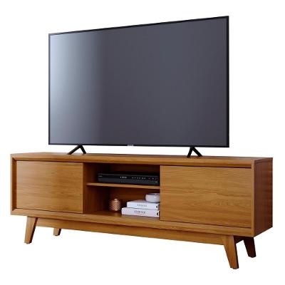 Rack Bancada De Tv 70 Pol 164cm Gaia Z10 Cumaru - Mpozenato