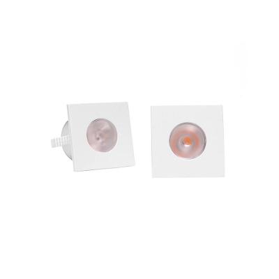 Kit 2 Spots De Embutir Para Móvel Taschibra Pik Quadrado Led 1w Bivolt Branco 6500k Luz Branca 15090325