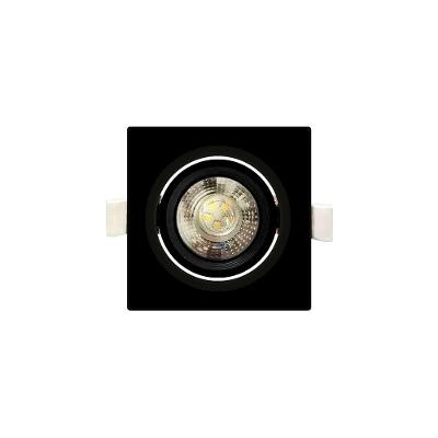 Spot De Embutir De Led Taschibra Alltop Mr16 Quadrado 5w Bivolt Preto Preto 6500k Luz Branca 15090332