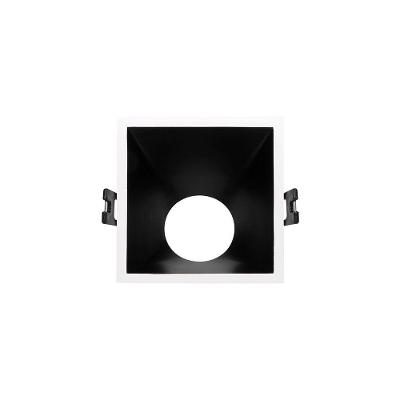 Spot De Embutir Angular Taschibra Piazza Mr16 Gu10 Quadrado Bivolt Branco/preto 15090380