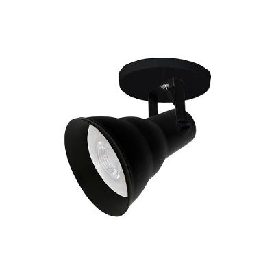 Spot Direcionável De Sobrepor Taschibra Hol Circular Par 30 E27 Bivolt Preto 03010031-18