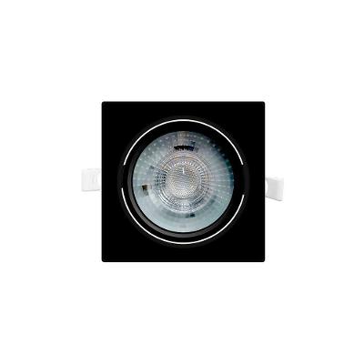 Spot De Embutir De Led Taschibra Alltop Par 30 Quadrado 10w Bivolt Preto Preto 3000k Luz Amarela 15090336