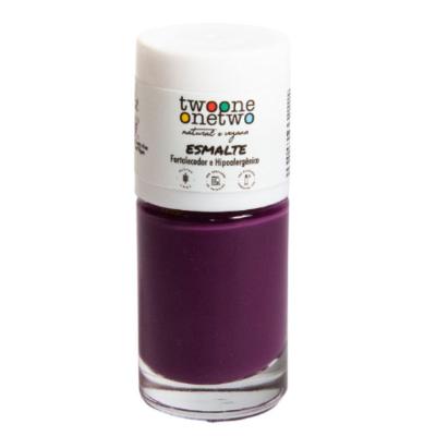 Esmalte Fortalecedor E Hipoalergênico - Argan - Cor Purple - Natural E Vegano - Twoone Onetwo