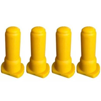 Bico Alimentador Mamadeira Baspan Amarelo Bezerros 4un