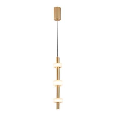 Lustre Pendente Nordecor Aus 2717 Ouro Champagne Led Bivolt