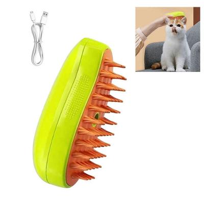 Escova A Vapor Pet Cao Gato Cachorro Bateria Recarregavel Eletrica Remove Pelo Animal De Estimaçao Higiene Limpeza