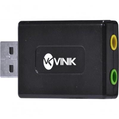 Adaptador Placa De Som Usb 7.1 Canais Virtual Ausb71