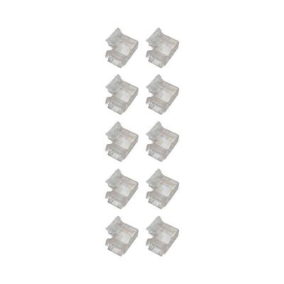 Kit 10 Emendas Conector Astraled Em L Para Fita De Led 8mm Em-033