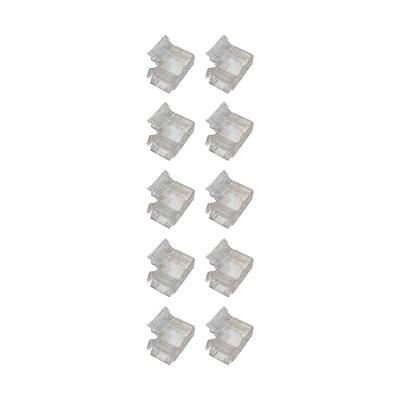 Kit 10 Emendas Conector Astraled Em L Para Fita De Led 10mm Em-036