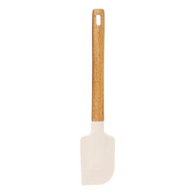 Espátula Pão Duro De Silicone Com Cabo Em Acácia Spicy Bege
