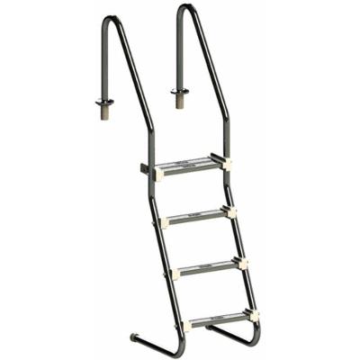 Escada Comfort Home Em Inox Para Piscina 1.1/2 Polegadas Com 4 Degraus Em Inox - Sodramar