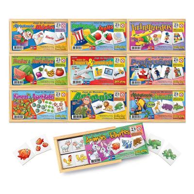 Brinquedo Educativo Kit com 10 Jogos de Memorias Jottplay