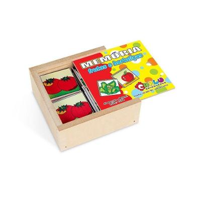 Memória Educativa Frutas E Hortalicas Mdf 40 Peças