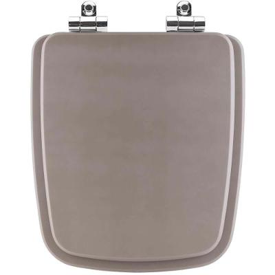 Assento Sanitário Poliester Soft Close Boss Gris Cinza Fosco Para Vaso Incepa