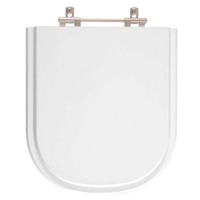 Tampa De Vaso Poliester Flox Branco Para Bacia Fiori