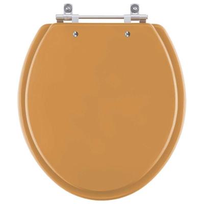 Assento Sanitário Convencional Oval Amarelo Terra Para Vaso Celite