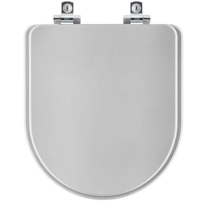 Assento Sanitário Soft Close Montezzi Cinza Claro Para Vaso Belize