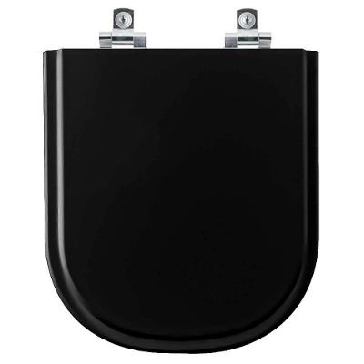 Assento Sanitário Soft Close Life Preto Para Vaso Celite