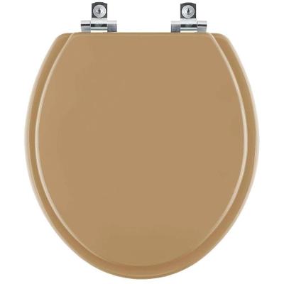 Assento Sanitário Soft Close Convencional Oval Bege Castor Para Vaso Deca