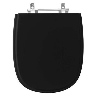 Tampa De Privada Em Mdf Donna Preto Para Vaso Santamarina