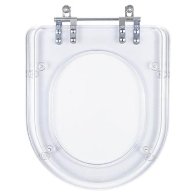 Assento Sanitario Poliester Carrara Transparente Para Vaso Deca
