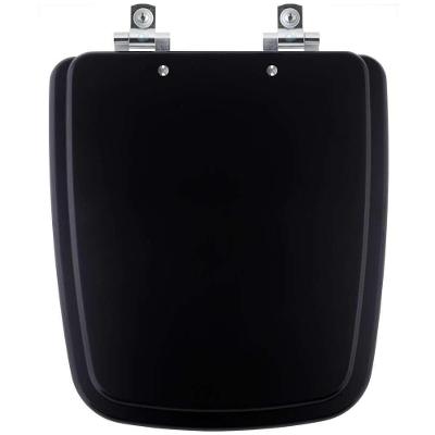 Assento Sanitario Fechamento Lento Boss Matte Black Preto Fosco Para Louça Incepa 6lpf
