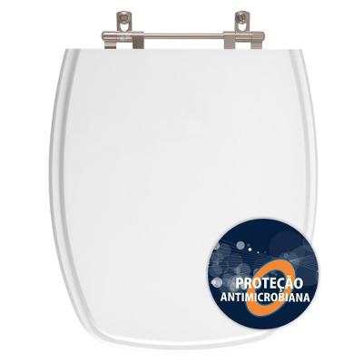 Assento Sanitario Poliester Antibacteriano Stylus Branco Para Vaso Celite
