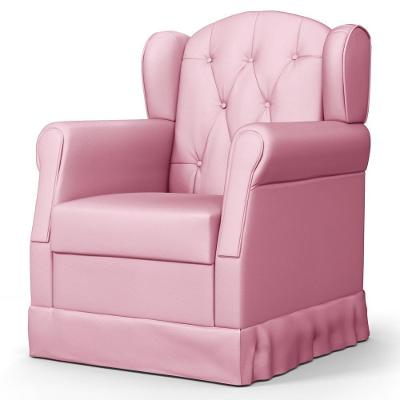 Poltrona De Amamentação Fixa Letícia Sintético Rosa - Phoenix