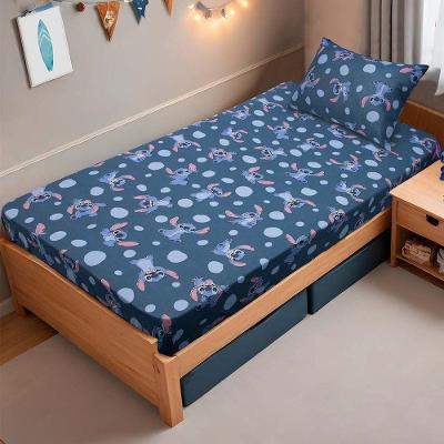 Jogo De Cama Solteiro 2 Pçs Stitch Disney Kids 70% Algodão 30% Poliéster Stitch Pedras