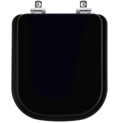 Assento Sanitário Com Fechamento Lento Piano ébano (preto) Para Vaso Deca