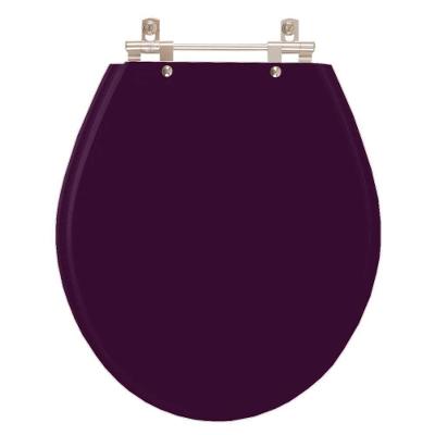 Assento Sanitário Poliester Carina Ametista (roxo) Para Vaso Ideal Standard