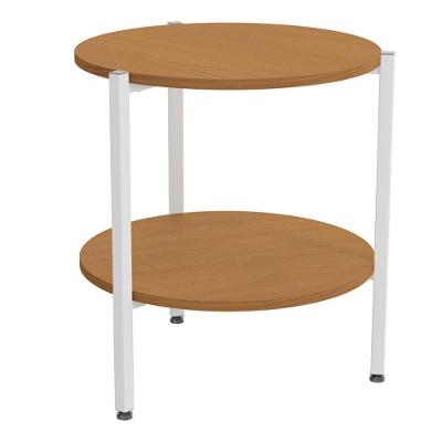 Mesa De Centro Industrial 47 Cm Li017 Canela Branco Kpb