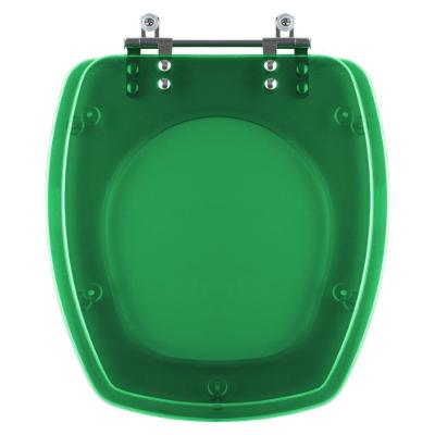 Assento Sanitário Poliester Thema Verde Transparente Para Vaso Incepa