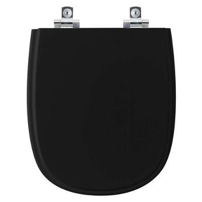 Assento Sanitário Soft Close Donna Preto Para Vaso Santamarina
