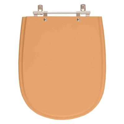 Assento Sanitário Poliester Paris Papaya Para Vaso Ideal Standard