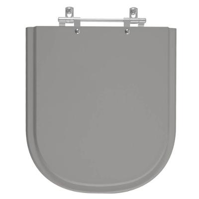 Assento Sanitário Poliester Vogue Plus Cinza Vip (cinza Escuro) Para Vaso Deca