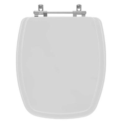 Assento Sanitário Laqueado Valentina Cinza Claro Para Vaso Santamarina