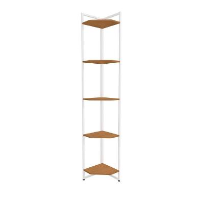 Estante De Canto 5 Prateleiras 202 Cm Li022 Canela Branco Kpb