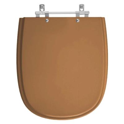 Tampa De Privada Em Mdf Donna Ocre Para Bacia Santamarina